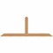 Ekena Millwork Portland Smooth Timber Gable Bracket, Western Red Cedar, 96"W x 36"H x 1 1/2"D x 5 1/2"F, 9/12 Pitch GBW096X36X0206POR00SWR - alternate 1